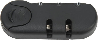 Luggage Lock 3 Digits Security Zinc Alloy Password Lock for Travel, Black Password Security Lock for Suitcases, Frosted Appearance