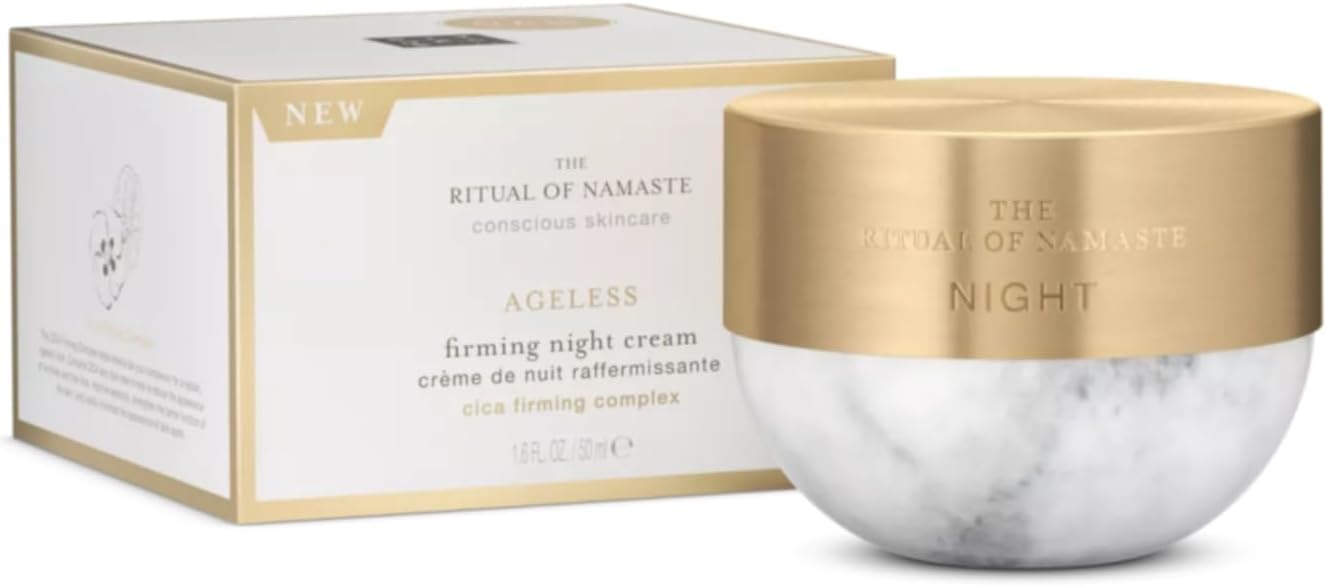 RITUALS The Ritual of Namaste Ageless Night Firming - Anti-Wrinkle with CICA Firming Complex, Moisturizing Repairs and Protects Skin Barrier - 50ml