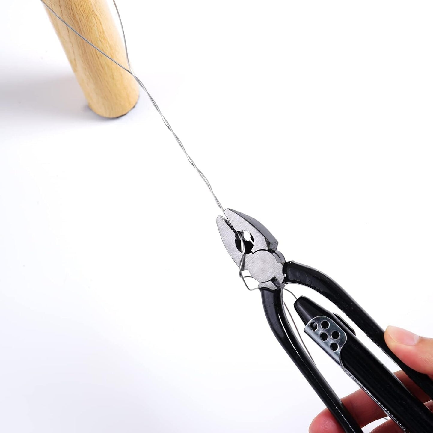 Safety Wire Pliers, Wire Twisting Tool Lock Wire Pliers with 25' Stainless Steel Wire, Heavy Duty Wire Twisting Tool for Aircraft Machinery Vehicles (9 Inch)