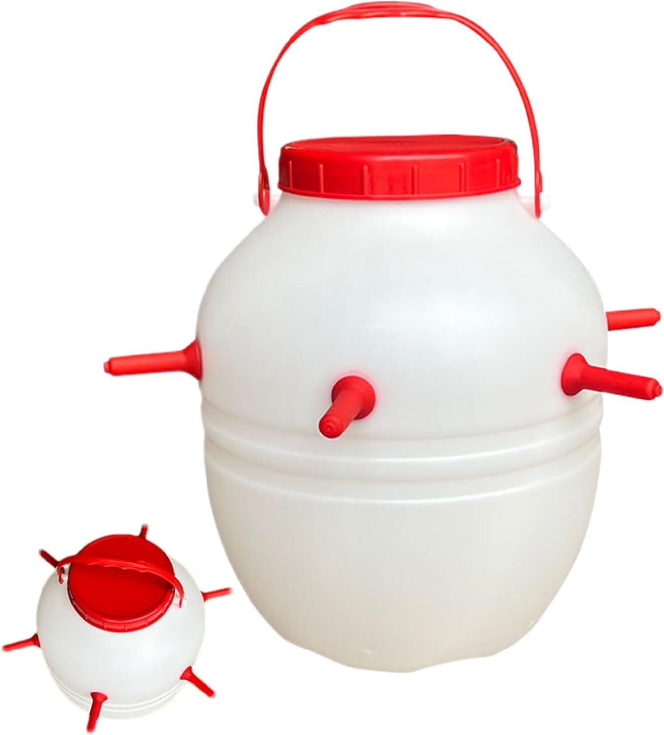 Lamb Feeding Nursing Multi-pacifier Bucket,Lamb Milk Feeder,Goat Bottles For Feeding Baby Goats,Goat Feeder For Water Intake,Lamb Bottles For Baby Lambs,Reusable Livestock Drinking & Watering Supplies