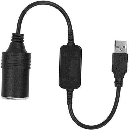 Nikou Cigarette Lighter Socket Adapter 12V USB Car Adapter 5V to Male Female Converter