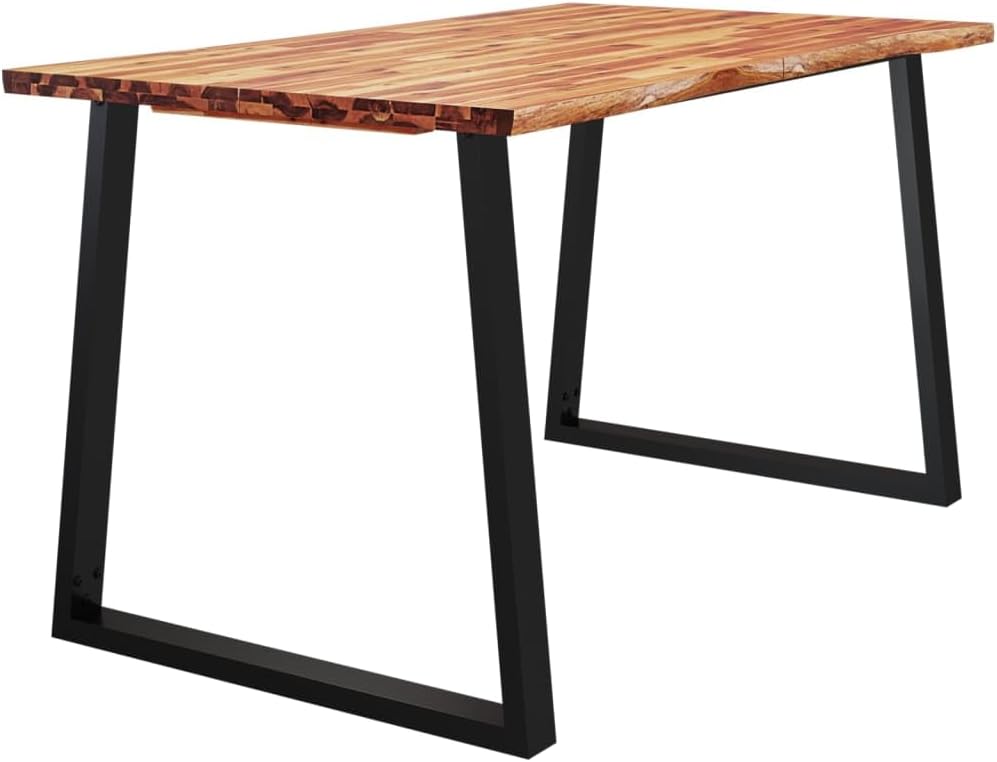 Acacia Wood Dining Table, 140x80, for Kitchen, Small Room, Mesa, Comedor, and Breakfast Nook