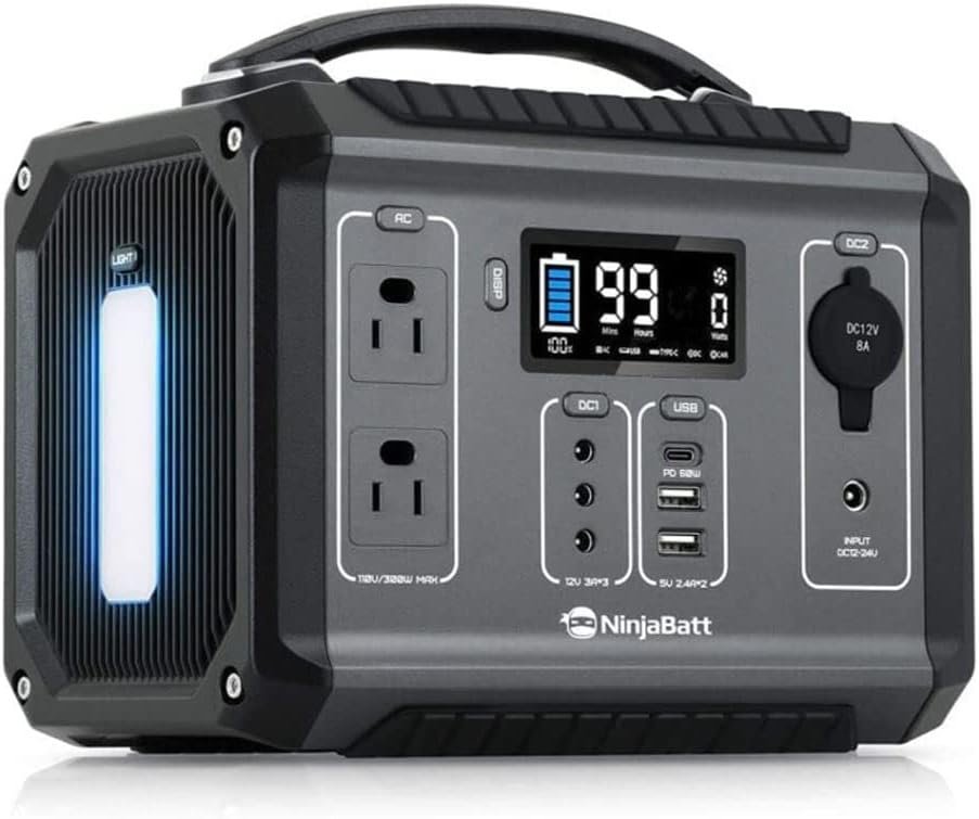T POWER 15V Charger for Rockpals NinjaBatt Okpro Portable Power Station 200W 250W 300W & 500 Watt Solar Generator Ac Dc Adapter Power Supply