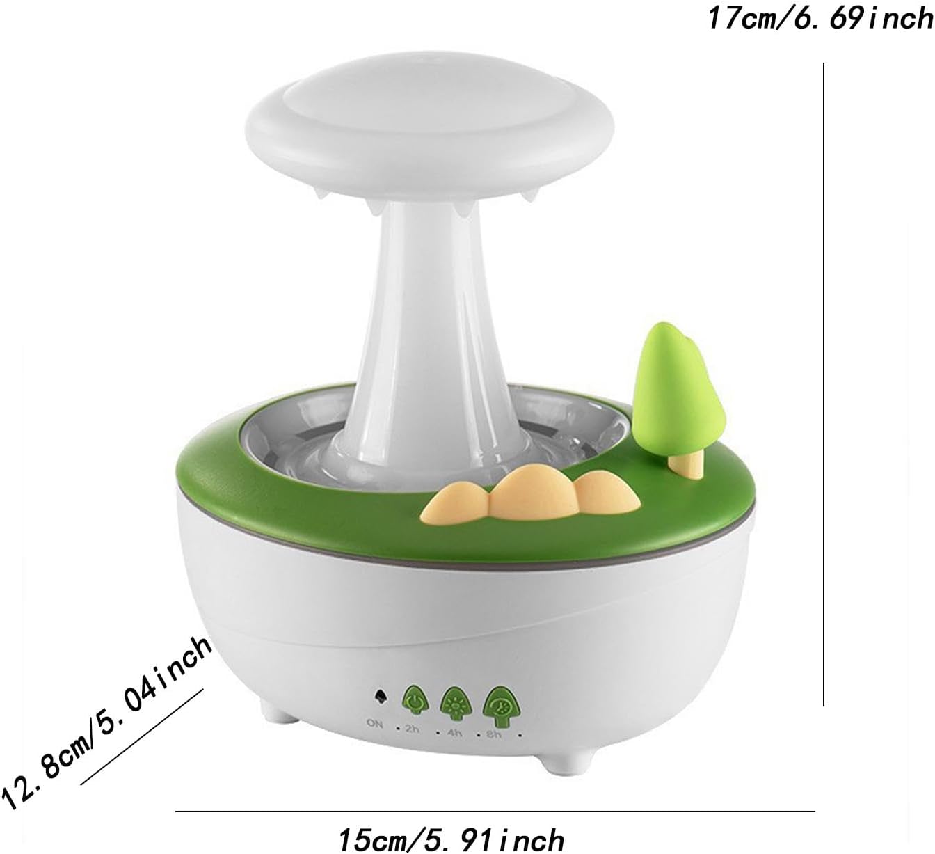 Qianly Raindrop Humidifier Aroma Diffuser 280ml with Colorful Lighting Feature
