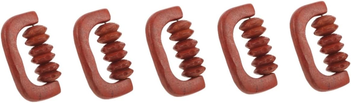 CALLARON 5 Pezzi Massaggiatore in Legno Massager Massaggiatore Per Il Mal Di Schiena Posteriore Massaggiante Muscolo Del Corpo Per Le Gambe Di Legno
