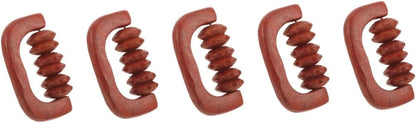 CALLARON 5 Pezzi Massaggiatore in Legno Massager Massaggiatore Per Il Mal Di Schiena Posteriore Massaggiante Muscolo Del Corpo Per Le Gambe Di Legno