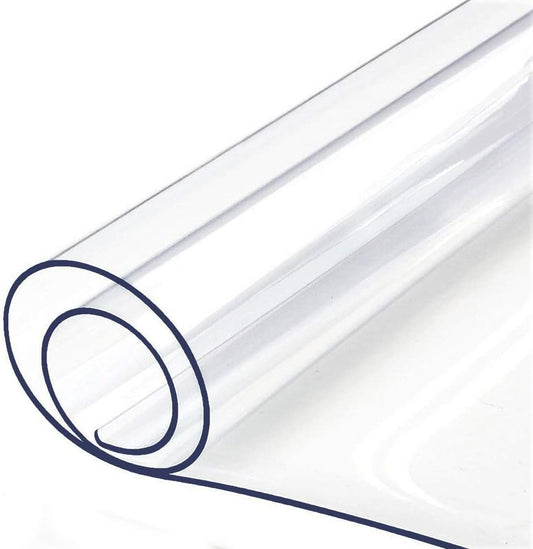 Thick Furniture Table Protector Clear Plastic Tablecloth Mat Wipeable Easy to Clean Protective Desk Cover Eco PVC Clear Vinyl Coffee Dining Tabletop Water Resistant Protection Pad Mat 40 X 72 Inch