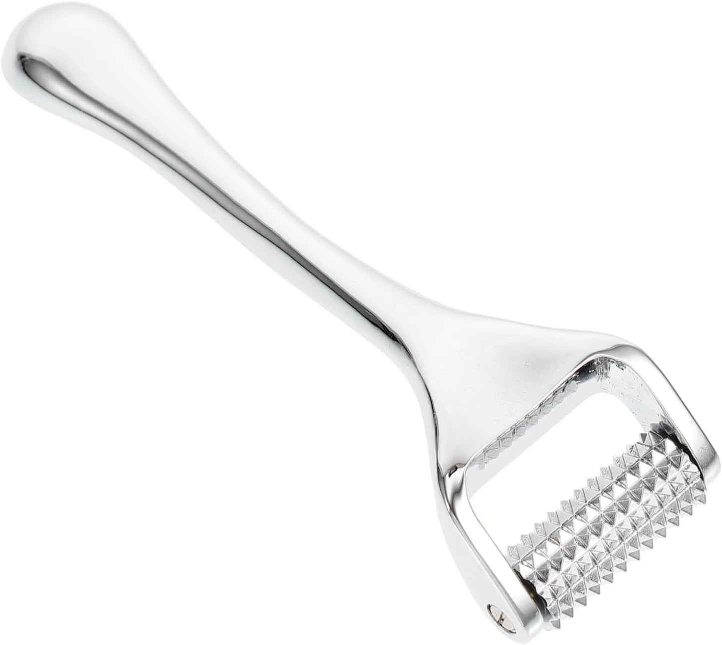 Generico 1pc Beauty Device Wrinkle Remover Walker Massager Zinc Alloy Facial Skin Care Cleanser for Skin Care Silver
