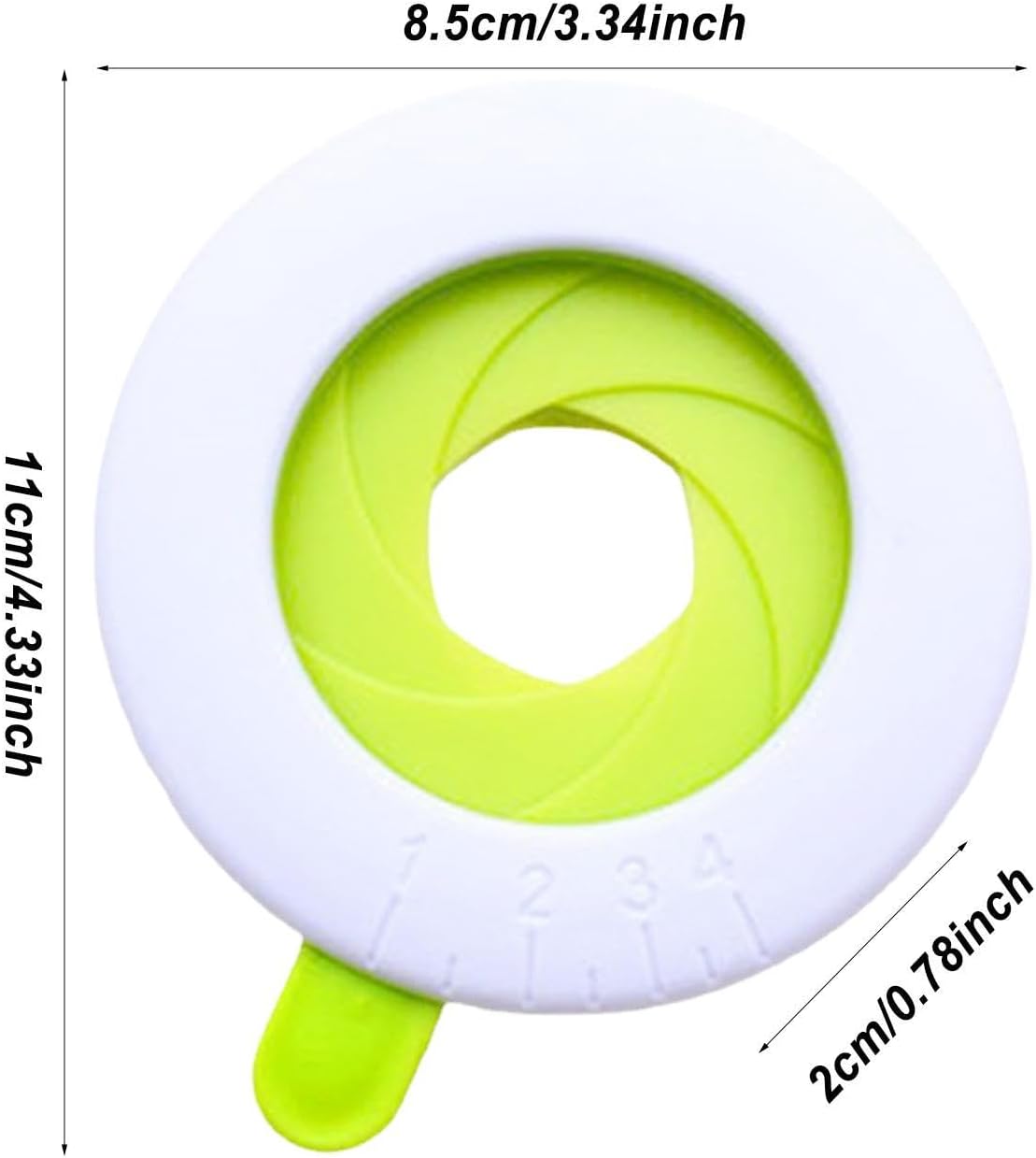 Pasta Measuring Tool, Adjustable Spaghetti Measuring Device, Pasta Portion Control Gadgets for Kitchen, 1-4 Portions, Measuring Tool for Ordinary Noodles Pochy