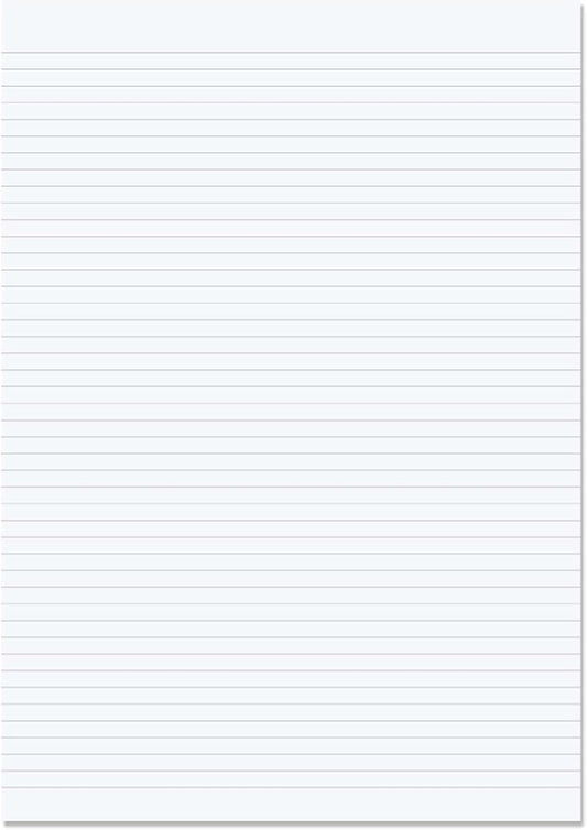 RHINO Stationery A4 Exercise Paper | 500 Sheets | Loose Leaf Paper | 6mm Lined Paper with Margin | Educational Standard