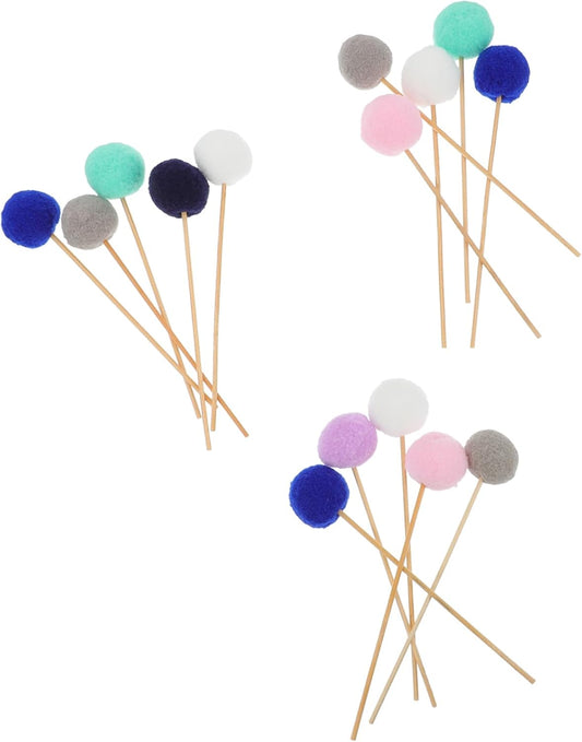 Garneck 1set Simulated Diffuser Sticks for Aromatherapy Aroma Accessories for Essential Oils Control Fragrance Concentration and Volatilization for Home and Relaxation Random Color 15pcs