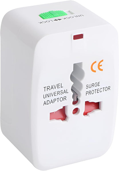 Fortuna Mille Universal Travel Adaptor Worldwide for 150+ Countries, International Power Charger, European Adapter, Wall Charger Power Plug for USA EU UK AUS ,Compatible with iPod, iPhone.