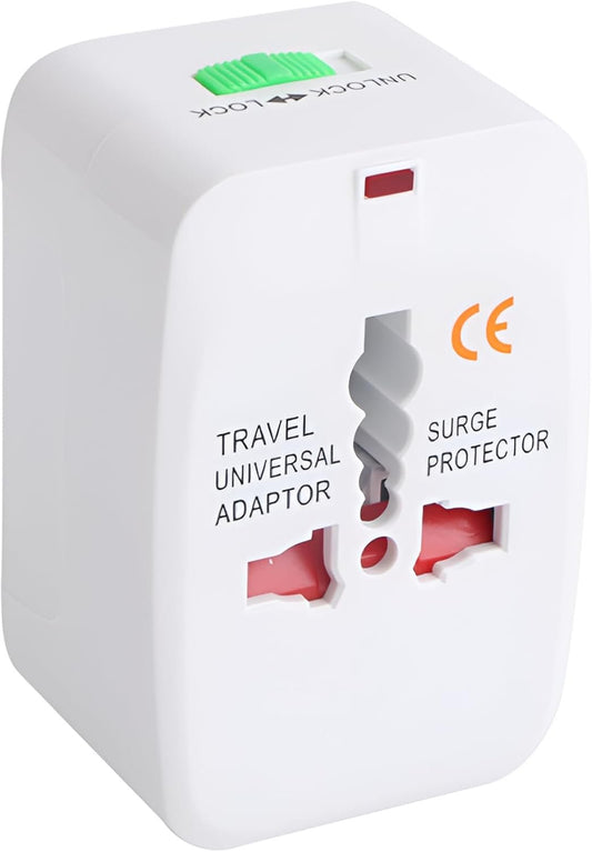 Fortuna Mille Universal Travel Adaptor Worldwide for 150+ Countries, International Power Charger, European Adapter, Wall Charger Power Plug for USA EU UK AUS ,Compatible with iPod, iPhone.