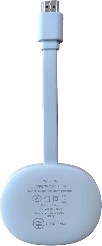 4K Wireless HDMI Display Dongle, TIMBOOTECH Miracast Adapter Streaming YouTube Video/Audio Receiver for iPhone/iPad/iOS/Android/Mac/Laptop/PC to TV/Projector/Monitor - Miracast, DLNA, Airplay