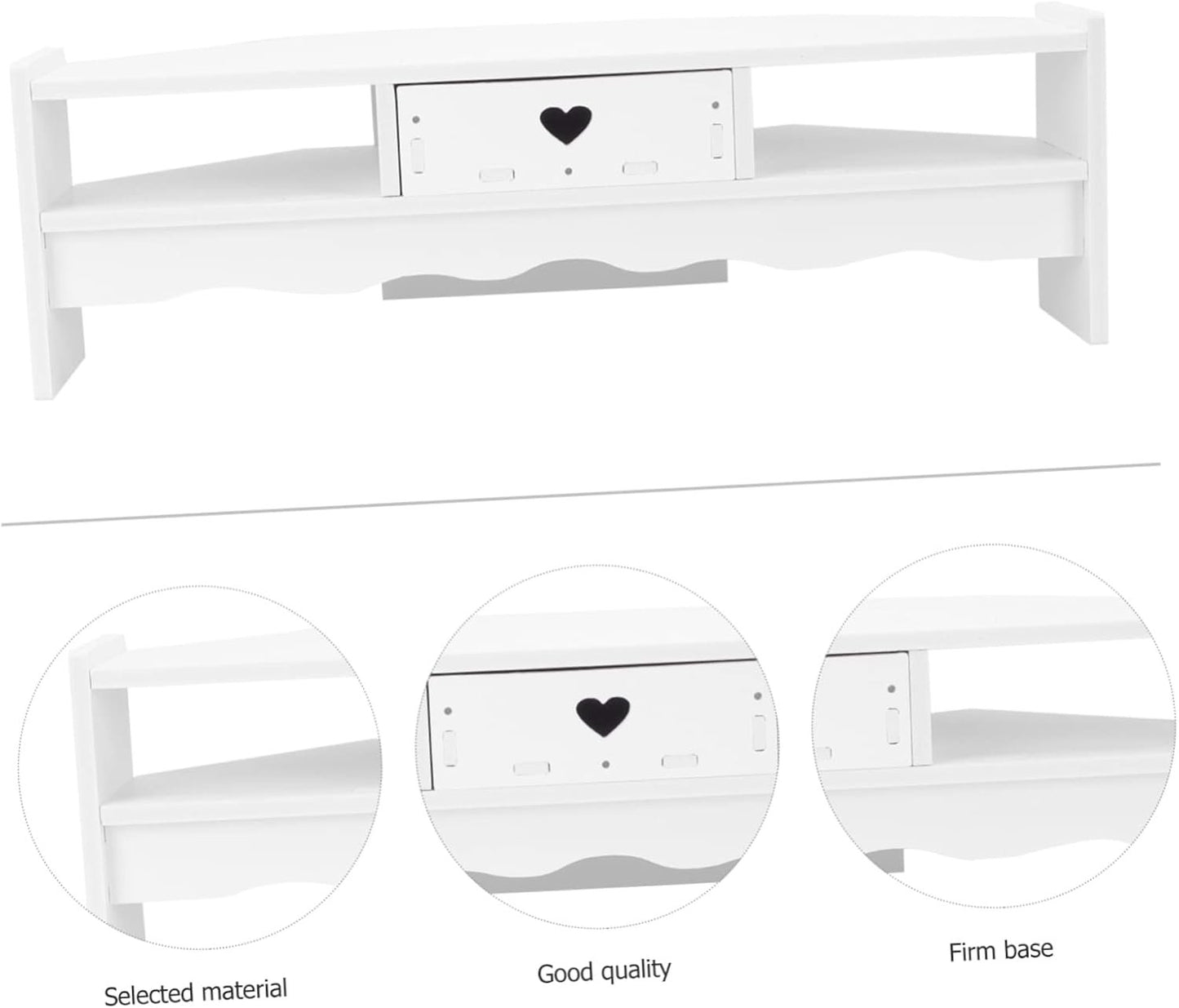 Happyyami 1Pc Desktop Monitor Storage Stand with Office Computer Screen Riser Simple Design for Enhanced Workspace Organization