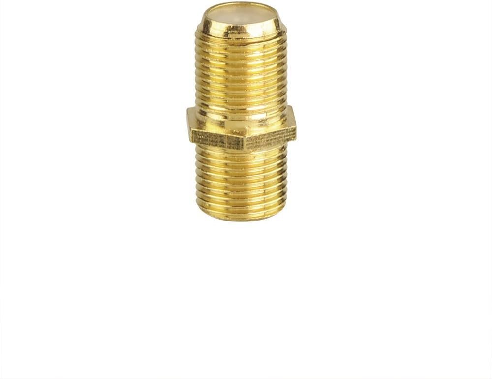 VCE Coaxial Cable Connector, RG6 Coax Cable Extender F-Type Gold Plated Adapter Female to Female for TV Cables,2 Pack