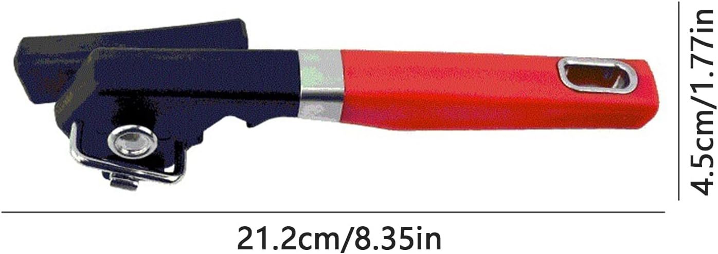 MWZBTG Aprisinatore a mano, apriscatole per portatile - Il manuale per impieghi pesanti può aprire | Acciaio inossidabile gadget facili, manico ergonomico utensili da cucina taglio liscio
