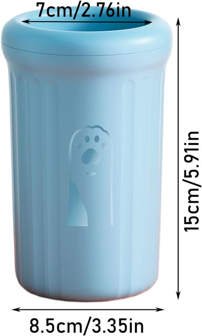 Portable Dog Feet Cleaner, Puppy Feet Cleaning Cup, Detachable Pet Paw Washer with Soft Bristle, Gentle Daily Grooming for Travel, Camping Use 3.35 x 3.35 x 5.91 Inch