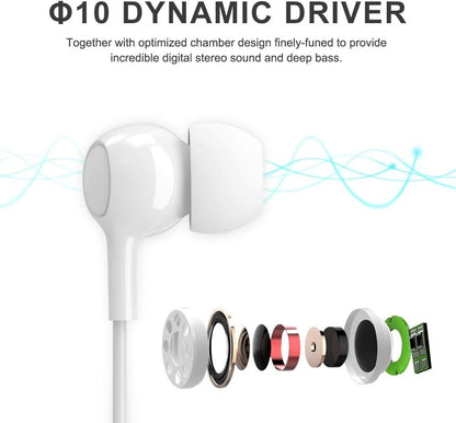 aceyoon iPhone Earphones MFi Certified Lightning Earbuds with Mic and Volume Remote iPhone 11 Headphones Noise Cancelling Universe Lightning Earphones for iPhone 12 13 X XR 8 6 7 6S 10 11Pro iPad iPod
