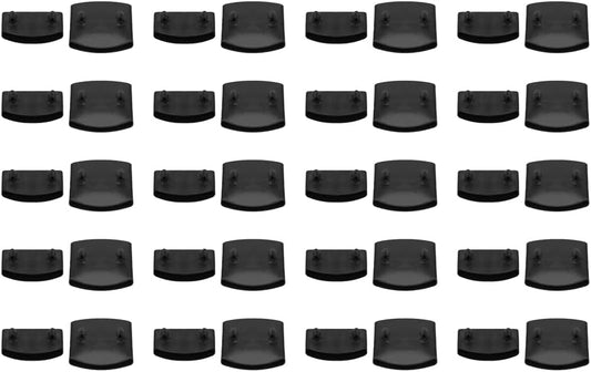 Shusmda 40Pcs Furniture Accessory Plastic Bed Slat End Caps Holders for Holding Securing Wooden Slats Bed Board Skeleton Frame