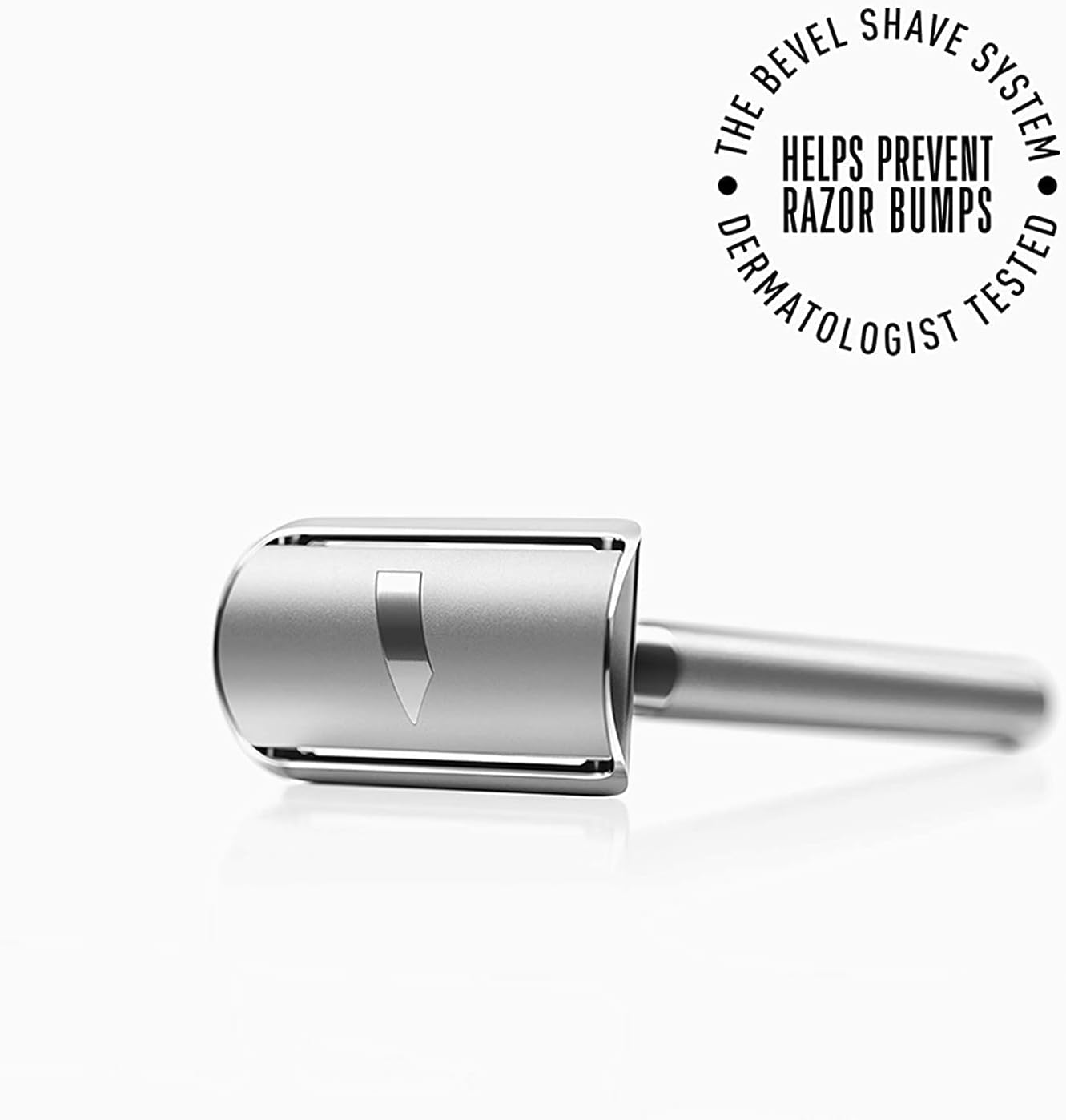 Bevel Safety Razor with Brass Weighted Handle and 10 Double Edge Safety Razor Blade Refills, Single Blade Razor for Men, Designed for Coarse Hair to Prevent Razor Bumps, Black