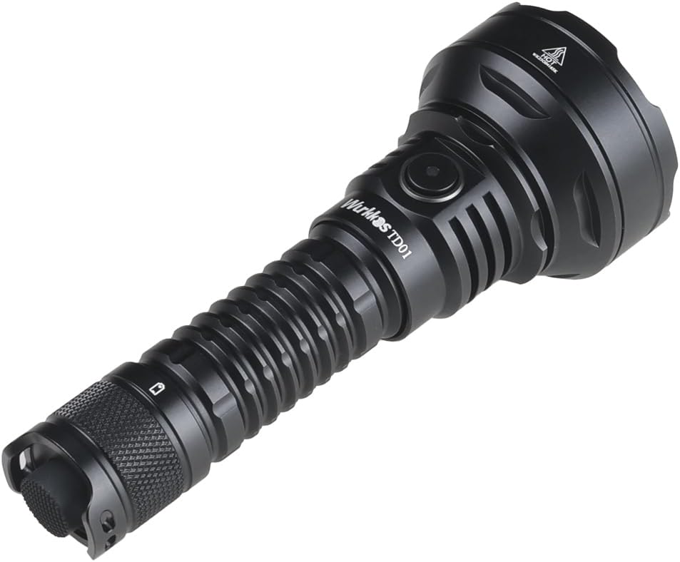Wurkkos Tactical Flashlight High Lumens TD01C Rechargeable Torch 2000 Lumen, Max 1039 Meters Beam Distance Led Torch, Powerful IP68 Waterproof Flashlight for Camping Hiking(6500K)