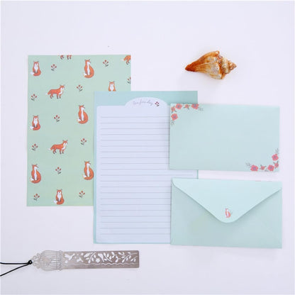 54 Pcs Stationary Papers and Envelopes Set RUIFUNETEK 36 Pcs Flower Lined Stationary Writing Paper with 18 Pcs Envelopes and 1 Sheets Round Sealing Sticker for Invitations Gifts, Thank You Cards