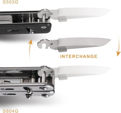 Roxon FTL1-10 Right-Handed D2 Blade for Flex & Flex Companion Multitool - Implement Interchangeable Knife Blade