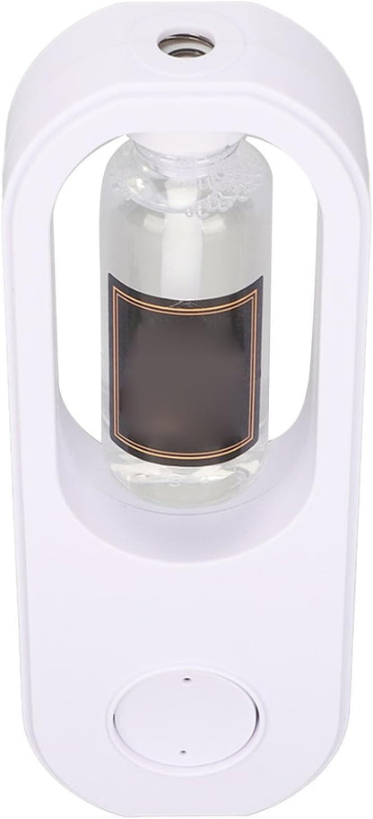 Automatic Fragrance Dispenser with Adjustable 3 Gears | USB Charging Essential Oil Diffuser | Wall Mounted & Desktop Aromatherapy for Bedroom & Bathroom | White