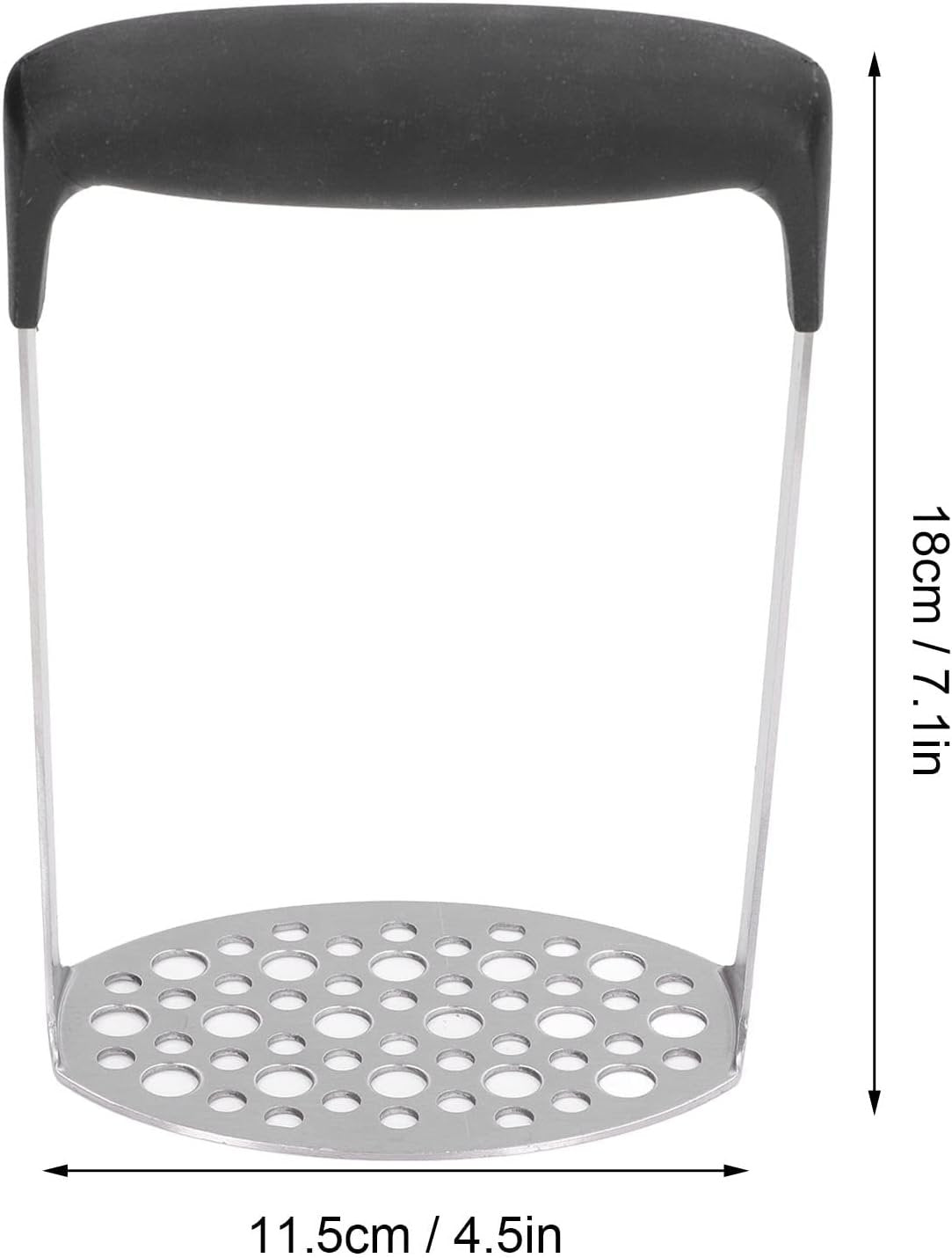 Schiacciapatate Manuale Per Schiacciapatate in Acciaio Inossidabile, Gadget da Cucina con Manico Orizzontale, Utensili da Cucina Per Cucina Ristorante