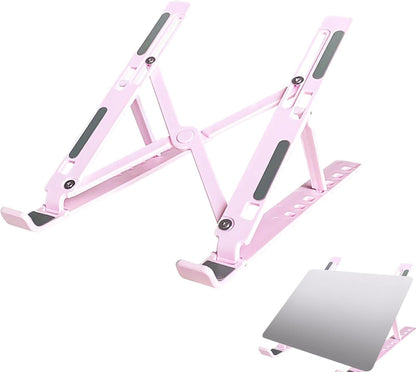 Notebook Stand Bracket | Ergonomic Pad Stand,Height Adjustable Alloy Cooling Laptop Riser for Notebook, Laptop, Computer, PC