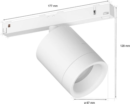 Philips Hue White and Color Ambiance, Perifo, Smart Cylindrical Spotlight, 5.3 W, White
