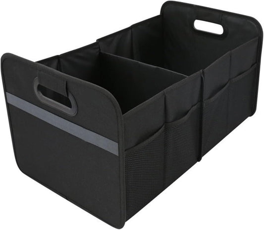 Car Trunk Organizer Car Trunk Storage Box Automotive Cargo Organizer Ox Cloth Folding Car Storage Box Black