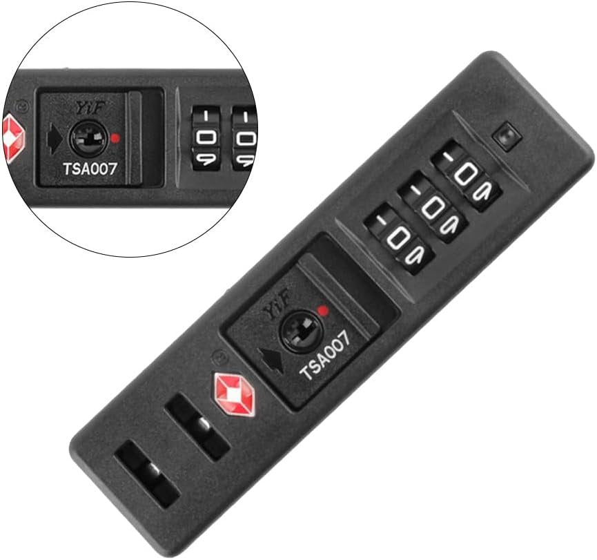 iplusmile 2 Pack Customs Code Lock TSA Security Lock, Luggage Travel Lock Toolbox Bag Combination Zipper Fixed Locks 3 Digit for Travel Backpack Customs Fixed Safety Lock