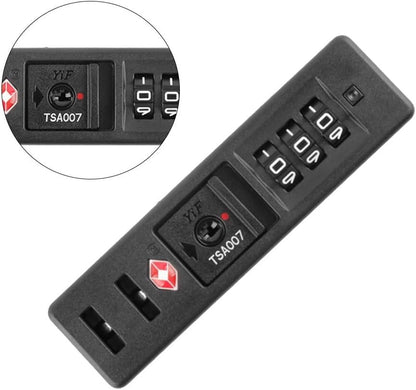 iplusmile 2 Pack Customs Code Lock TSA Security Lock, Luggage Travel Lock Toolbox Bag Combination Zipper Fixed Locks 3 Digit for Travel Backpack Customs Fixed Safety Lock