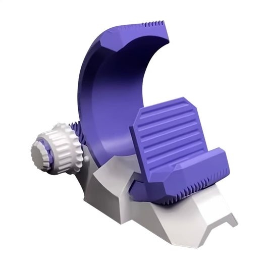 3D Printed Gear Design Desk Smartphone Holder, Portable Cellphone Dock, Stylish Mount, Adjustable Smartphone, Convenient Phone Support, Phone Stand for Travel and Outdoor Use