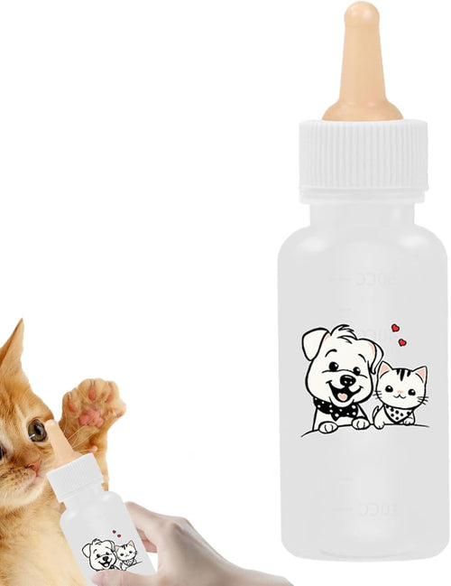 Kitten Feeding Bottle - Baby Kitten Bottle for Cats - Puppy Milk Feeder, Feeding and Watering Supplies, Portable for Indoor Outdoor Small Animals