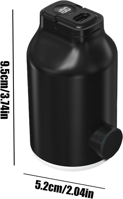 Air Pump, Electric LED Inflator, Portable Five-Nozzle Design, Compact Lightweight Build, Portable Blower for Sleeping Bags, Swimming Gear, Travel, Camping Use, 2.05x3.74 Inches