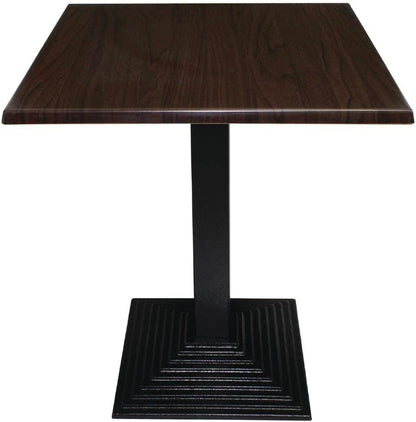 Bolero Square Table Top, 700 mm Size, Dark Brown