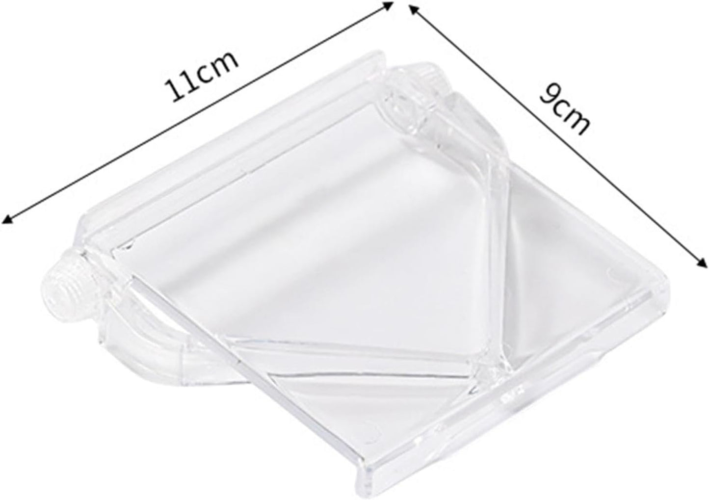 LeoLeozz TV Top Shelf Clear TV Top Storage Bracket for Media Boxes Streamings Devices