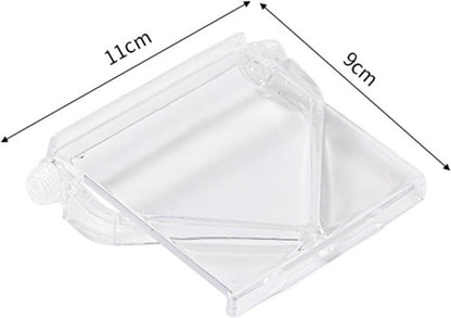 LeoLeozz TV Top Shelf Clear TV Top Storage Bracket for Media Boxes Streamings Devices