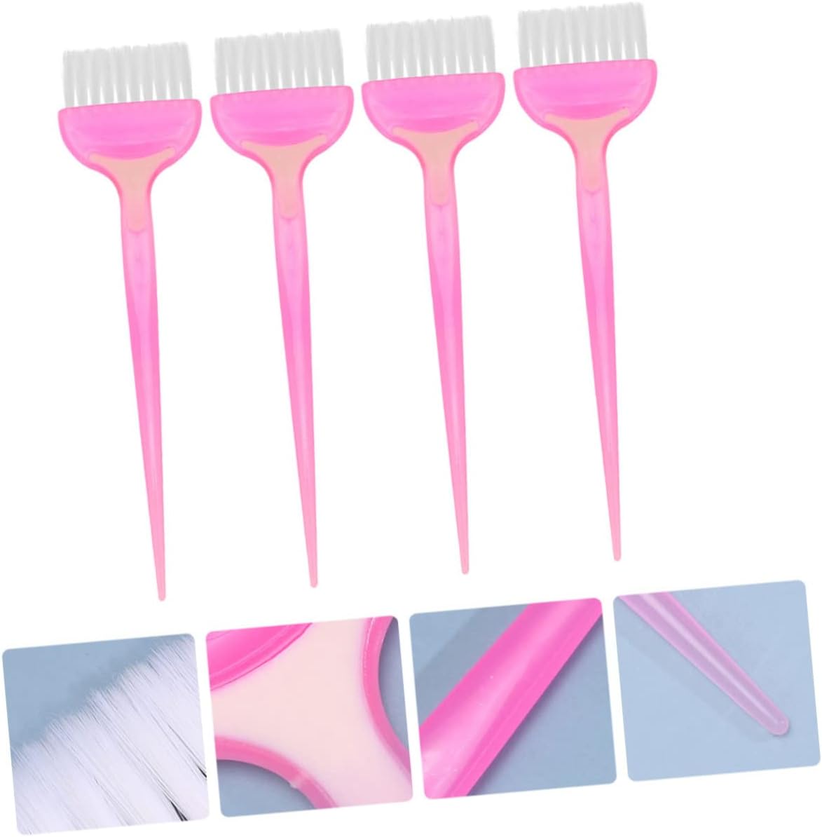 CALLARON 4 Pezzi Pennello Per La Cura Della Per Pettine Colorante Pettine Per Tinture Per Da Barbiere Attrezzo Parrucchiere Utensili Addominali Rosa