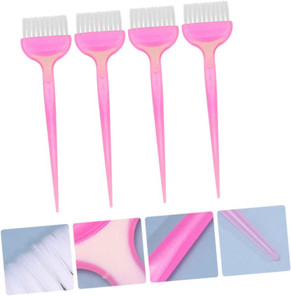 CALLARON 4 Pezzi Pennello Per La Cura Della Per Pettine Colorante Pettine Per Tinture Per Da Barbiere Attrezzo Parrucchiere Utensili Addominali Rosa