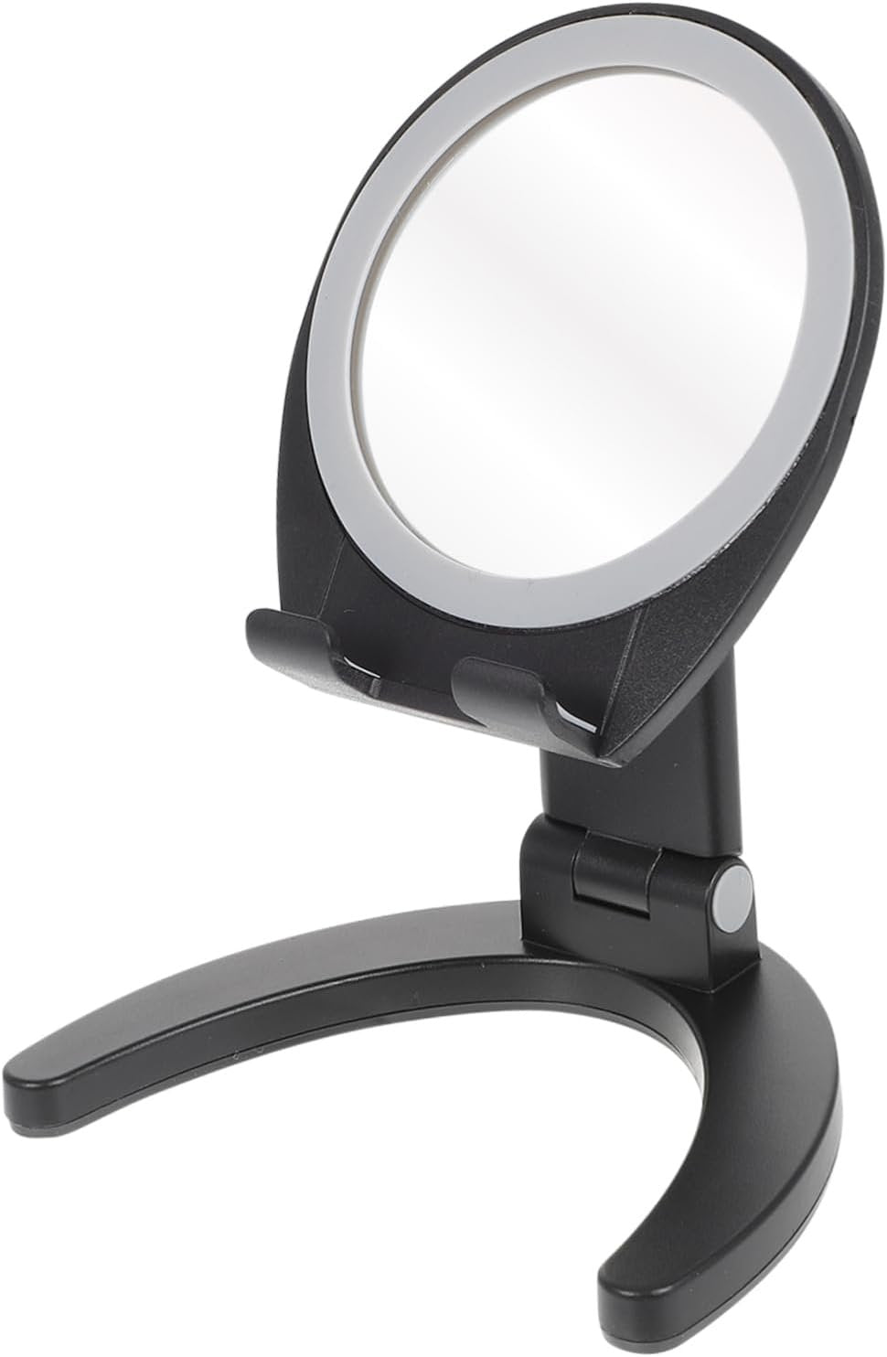 CHILDWEET Adjustable Mobile Phone Holder Desk Phone Stand Mirror Folding Design Compact for Travel for Live Streaming Entertainment