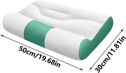 Ergonomic Pillow Neck Pain, Sleep Enhancing Cervical Support Comfort, Ergonomic Cervical Memory Foam and Support Pillow for Side Back Sleeping (Army Green)