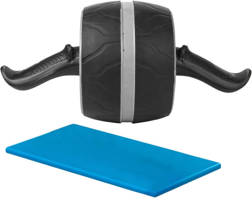 Abdominal Muscle Wheel, Workout Ab Wheel Double Wheel Trainer, 5.12x6.69x15.75 inches Compact Non-Slip Core Strength Tool, Ergonomic Home Gym Fitness Gear for Athletes Use