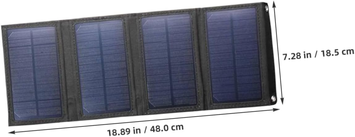Yardwe Lightweight Foldable Solar Panel Charger Waterproof Solar Power Bank Outdoor Mobile Phone Battery