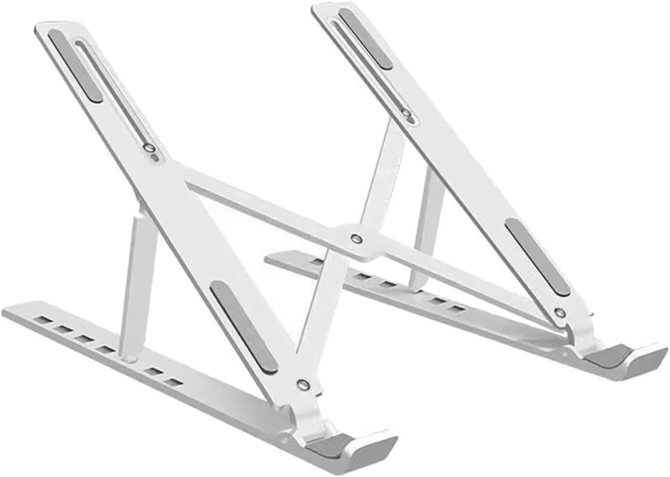 Foldable Laptop Stand,Ergonomic Pad Stand | Height Adjustable Alloy Cooling Laptop Riser for Notebook, Laptop, Computer, PC