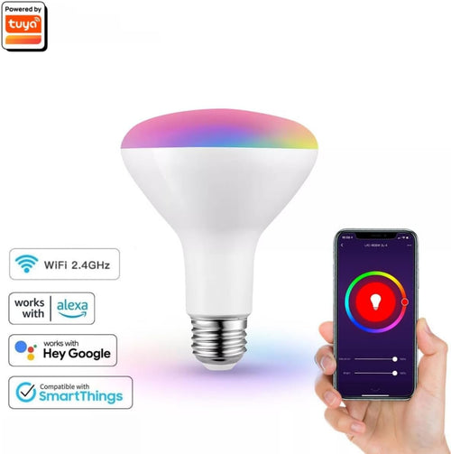 UanTii Smart Light Bulb 13W Tuya WiFi Smart Bulb Led Lamp E27 RGB Smart Light Bulbs Wireless Remote Control Smart Lamps for Alexa and Google Assistant