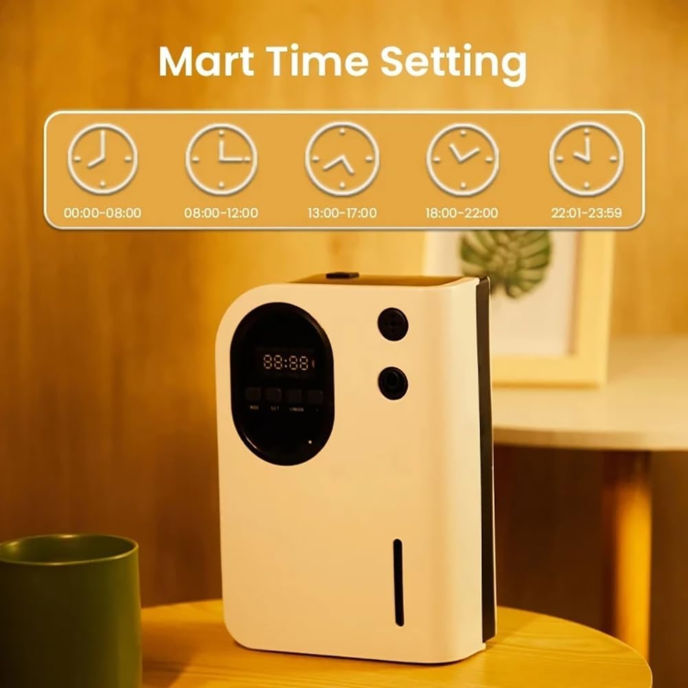 Intelligent Timed Bluetooth Diffuser, Cold Mist Humidifier, Aromatherapy Machine, Air Freshener, Bluetooth Control Can Be Timed, Covering 300-400㎡, Suitable for Home, Yoga, Office, SPA, Bedroom